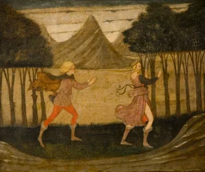 Daphne perseguido por Apollo (tempera no painel) (ver também 90393)